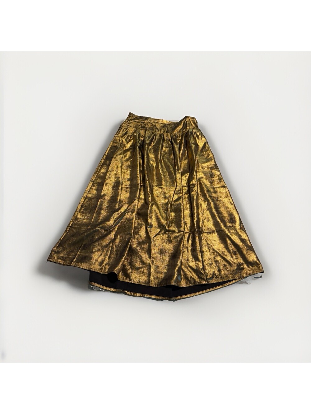 NWT Banana Republic Women’s Gold Shimmering Midi Skirt Size 10